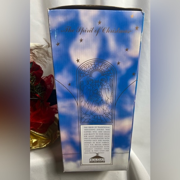 1996 Holiday Workshop 12” Christmas Angel Tree Topper with Box Collectible - Picture 6 of 10